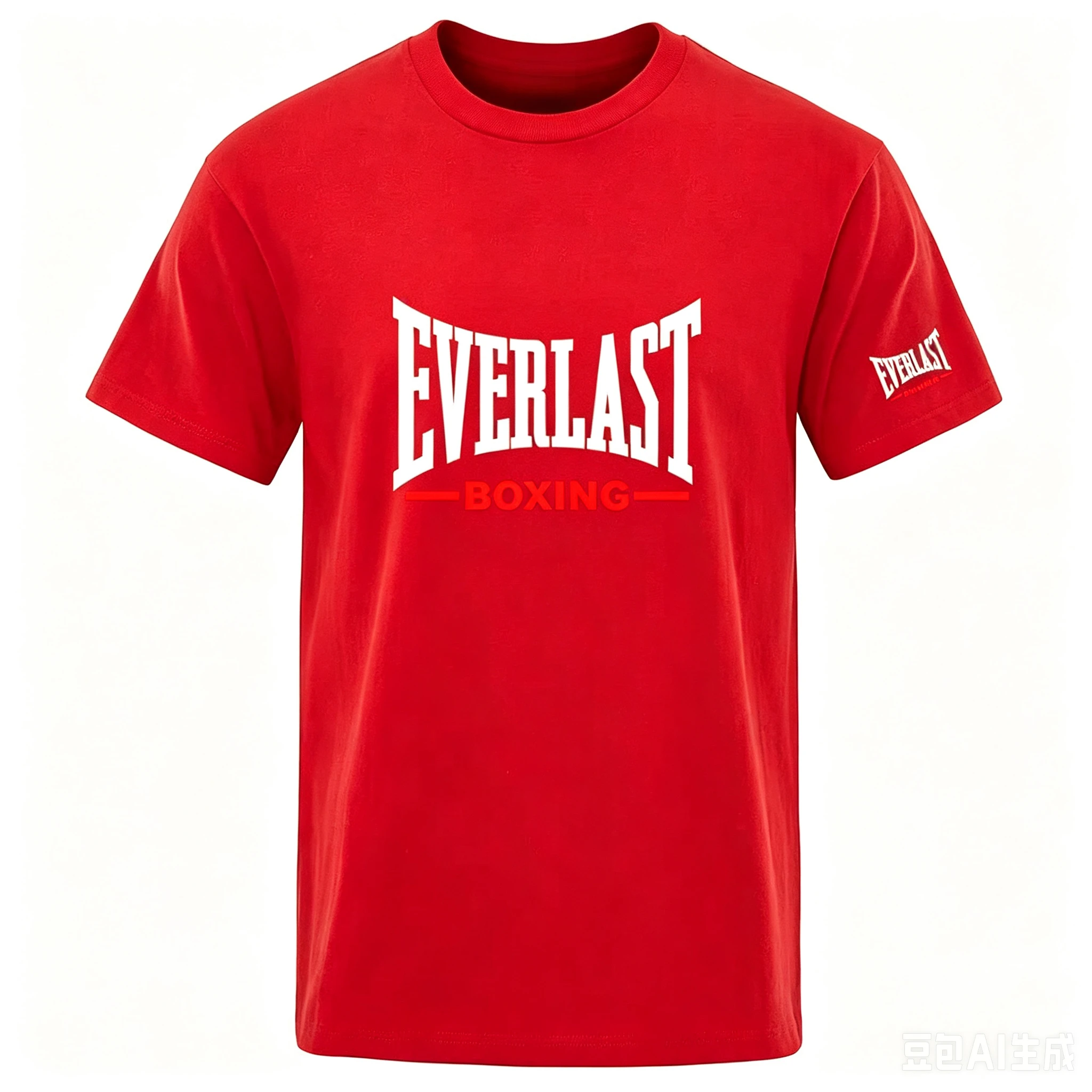 Men Everlast Boxing Letter Print T Shirt O Neck Short Sleeve Cotton Fitness Training Casual Streetwear Male Summer Sports Tee