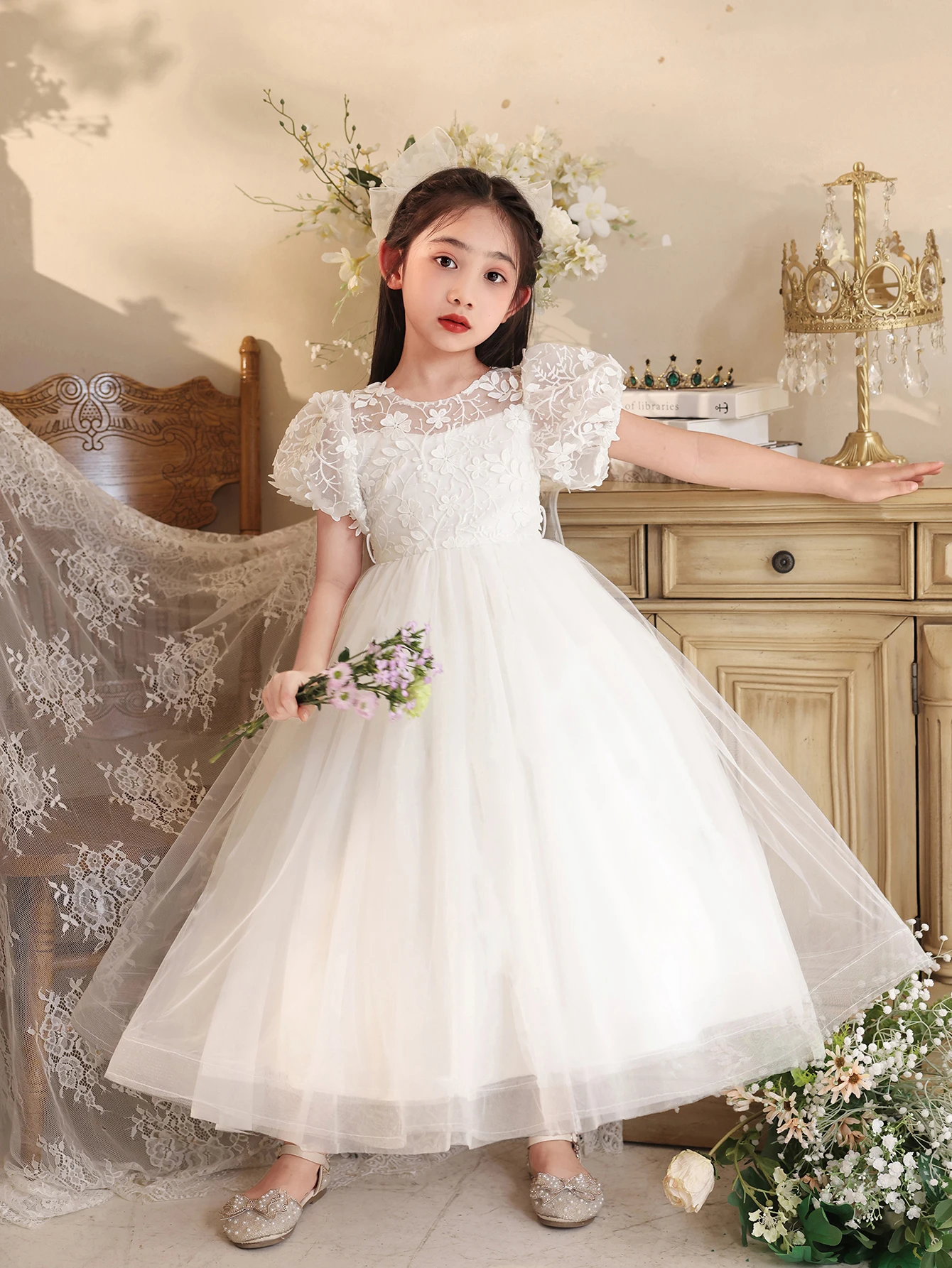 Wholesale Girls Ball Gown Elegant Party Tween Girl Garments Dress