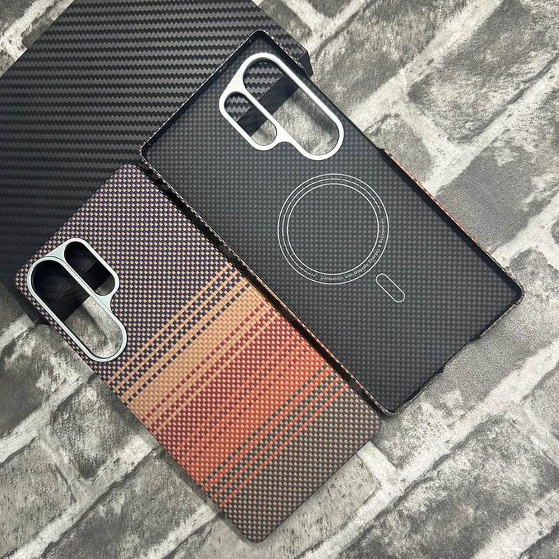 

Real Carbon Fiber Case for Samsung Galaxy S25 Ultra for MagSafe Magnetic Aramid Fiber Cover for Galaxy S25Ultra Magnetic Case