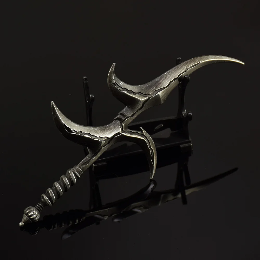18cm faca preta espada colosal japonês soulslike jogo periférico metal katana lâmina arma modelo chaveiros artesanato presentes brinquedos