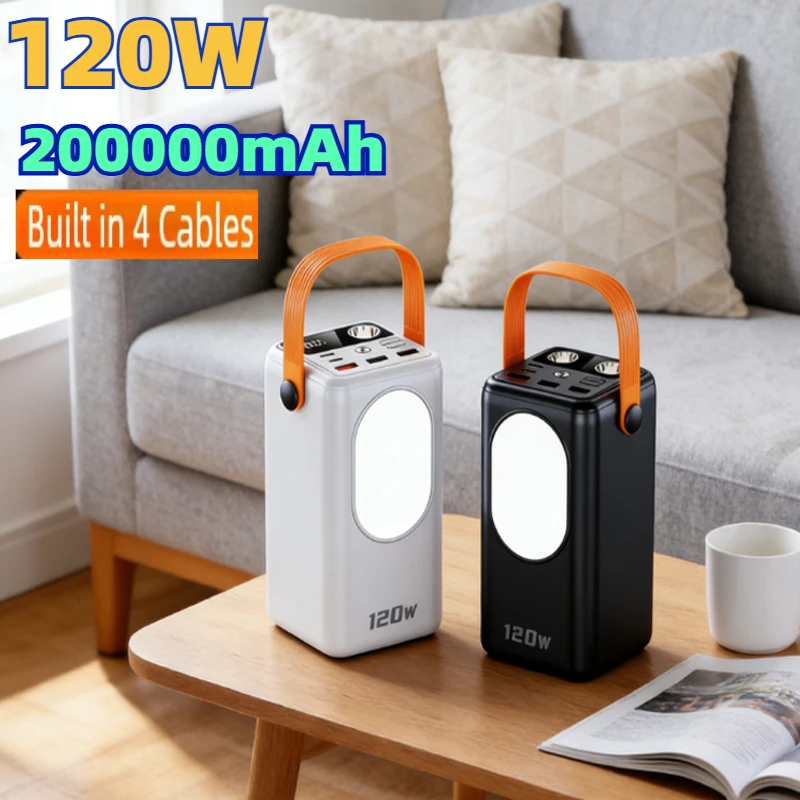 

200000mAh Large Capacity Power Bank Fast Charger Portable 50000mah 100000mAh Mobile External Battery for IPhone Xiaomi Samsung