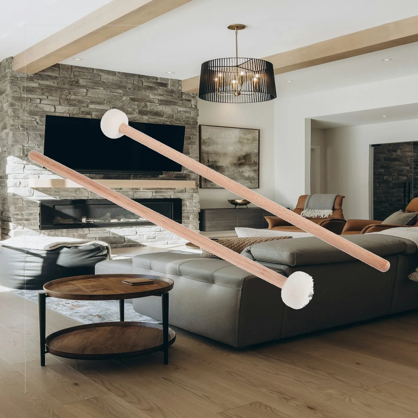 Balanced Timpani Mallets | Lightweight Wooden Handles, Timpani Sticks, for Stage Performance