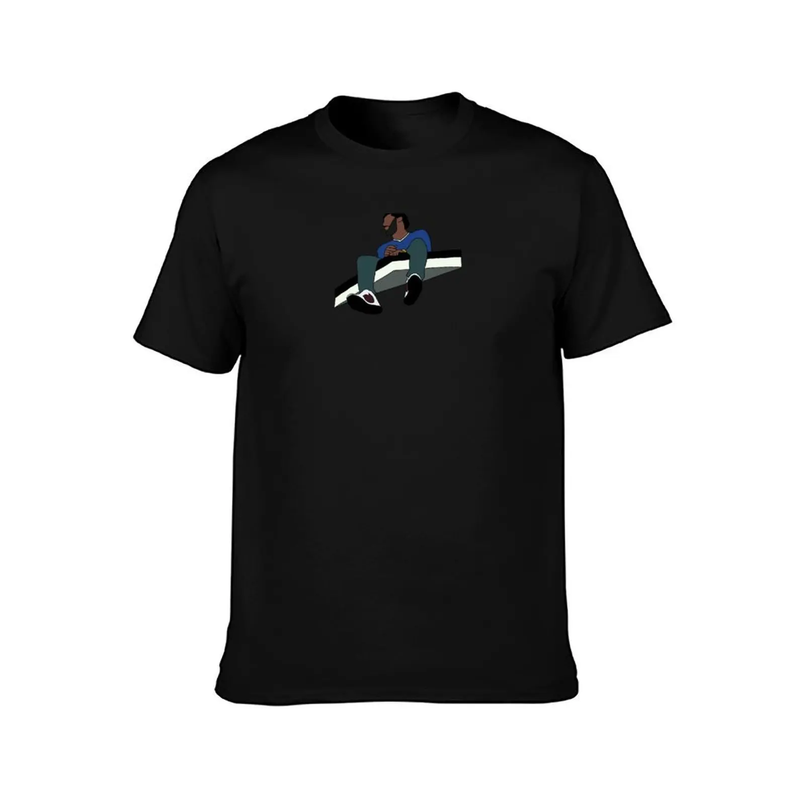 J Cole Album Cover T-Shirt, Summer Casual Cotton Tee, Oversized Streetwear Tops, Vintage Graphic Print, Loose Fit Short Sleeve