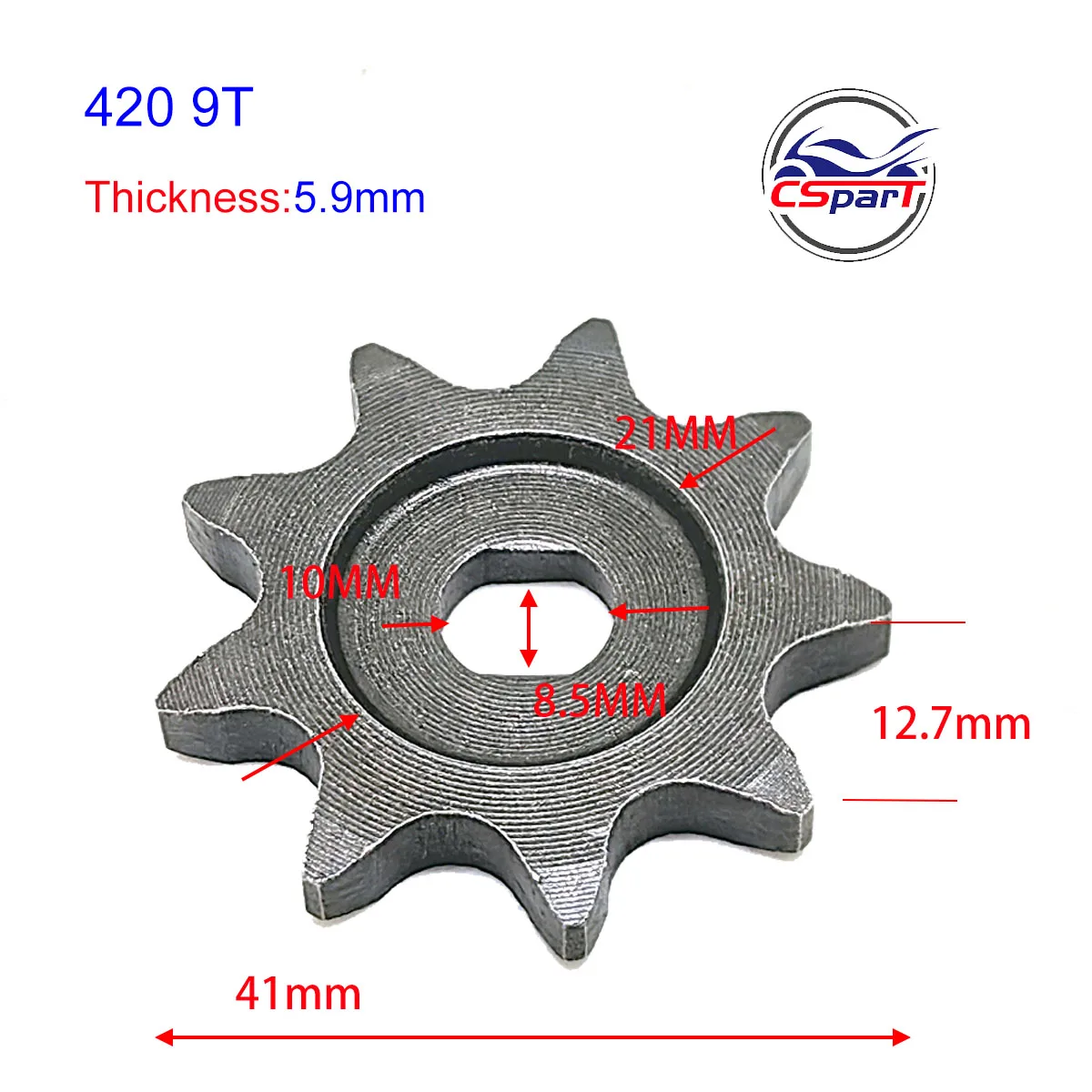 9 11 Tooth 9T 11T 420 Oval 10MM  Razor EVO  IZIP Gear Sprocket 500W 800W 1000W Scooter Motor