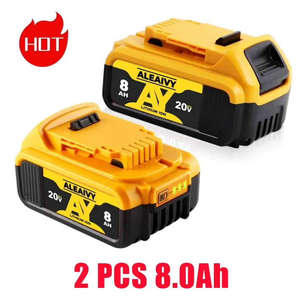 

DCB200 20V Battery Compatible for dewalt power Tools 18V 6Ah rechargeable electric tool Lithium batteries 20V 18Volt 18v 8Ah