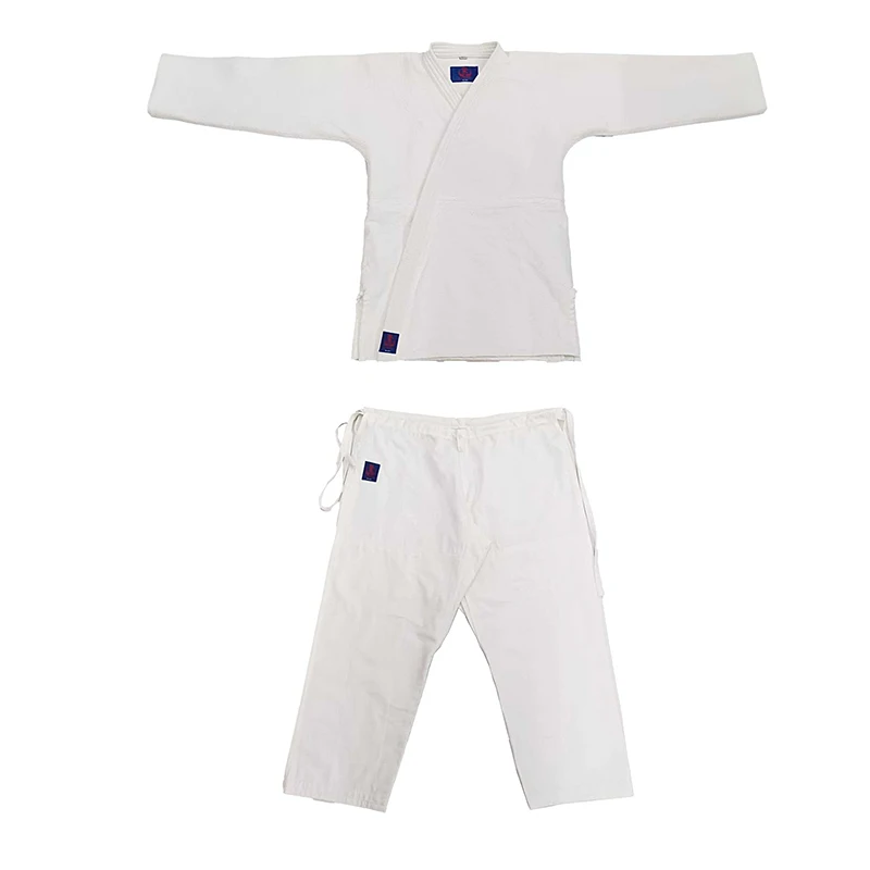 Roulian Revised Edition Judo Uniform, 800gsm Heavyweight Competition Gi for Adults, Unisex Blue/White Judo Suit