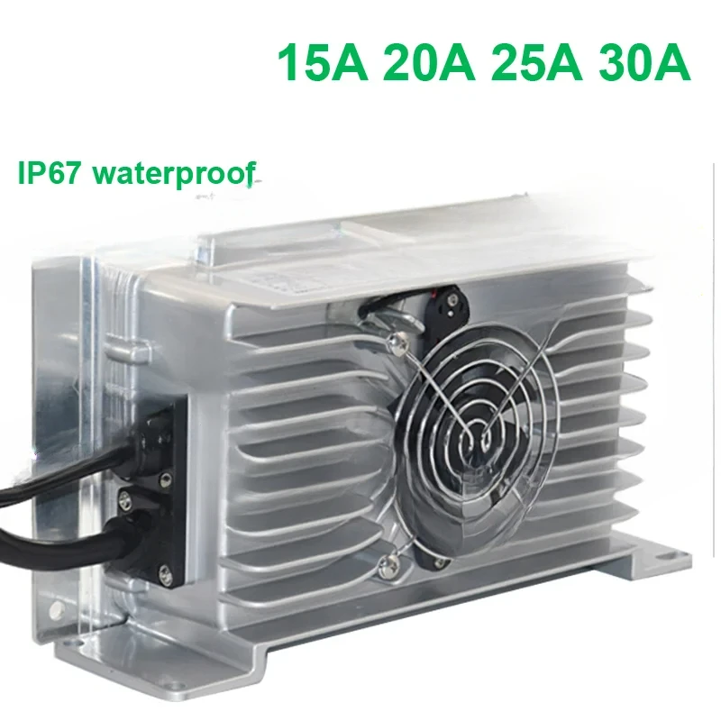 IP67 Waterproof 12V 30A 25A 20A 24V 20A 14.6V 16.8V 29.2V 29.4V Lithium Ion Lifepo4 LTO Lead Battery