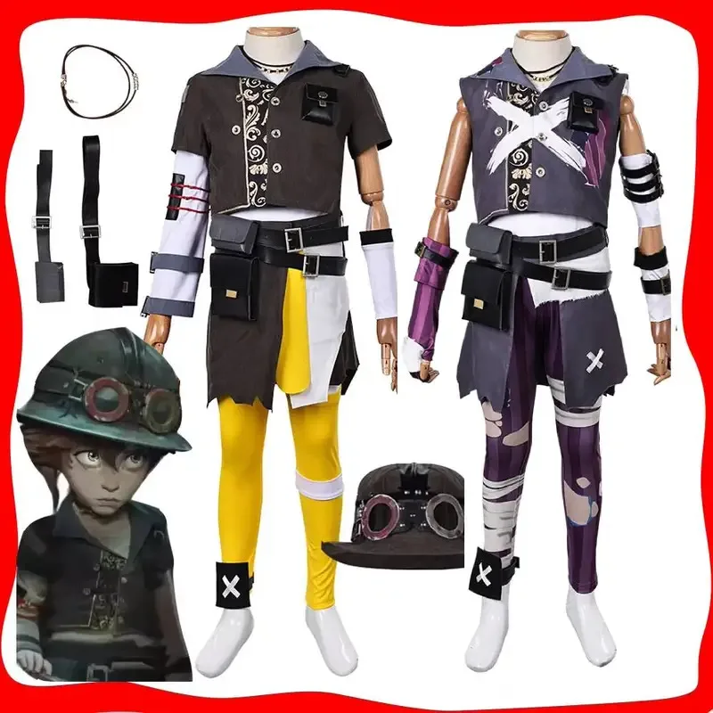 

Kids Disguise Cosplay Children Costume Arcane Isha Fantasy Clothes Hat Belt for Boys Outfits Halloween Carnival Suit kn.7