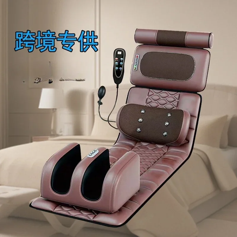 Full Body Multifunctional Kneading Household Heating Shoulder Neck Waist Massage Mattress Waist Airbag Moxibustion Chair