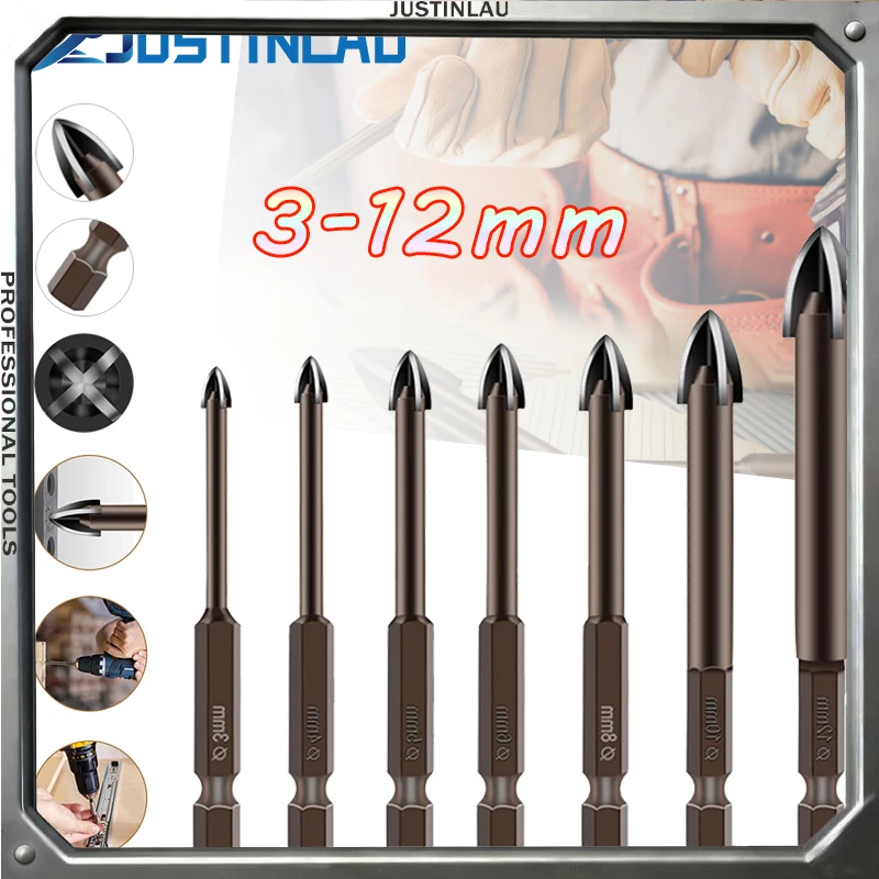 

Набор сверл из карбида вольфрама набор сверл из карбида сплава с 4 режущими кромками плитка и стеклянные сверла с поперечной головкой