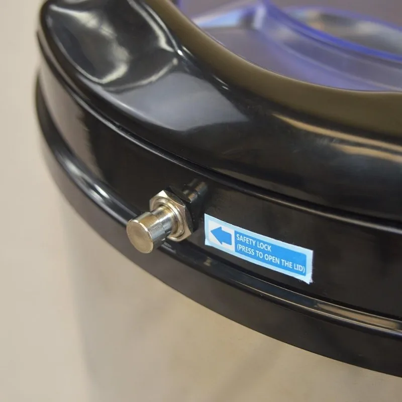 휴대용 스핀 건조기 3200 RPM 22파운드 스테인리스 스틸 드럼 외부 케이스 110V 다크 그레이