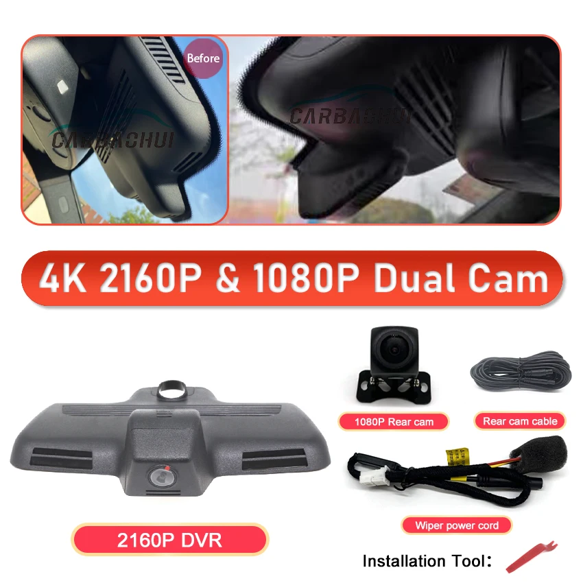 Auto DVR WIFI Video Recorder Front Camera UHD Dash Cam Voor Mercedes-benz MB C Klasse C63 GLC Coupe 220D GlC300 W205 s205 2015-2019