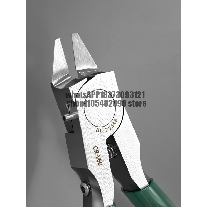 Single-edged nozzle pliers chrome vanadium steel hardened model nozzle pliers electrician oblique nozzle shears