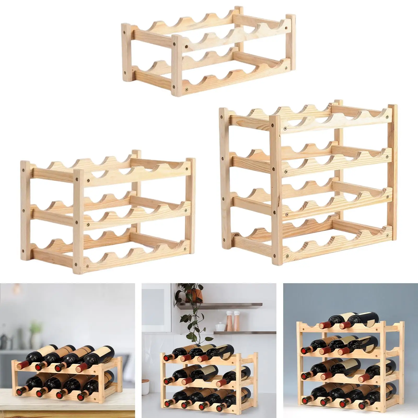 Multilayer Wine Rack Red Wine Glass Shelf Organizer Wine Storage Holder Multipurpose for Living Room Kitchen Cabinet Shop Window