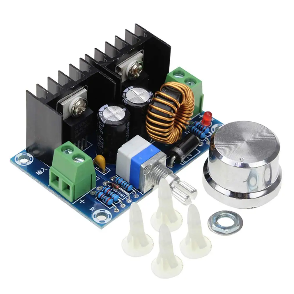 Converter XH-M401 DC-DC Step-Down Voltage Regulator Module PWM Power Supply Adjustable 4-40V to 1.25-36V, 8A 200W High Current
