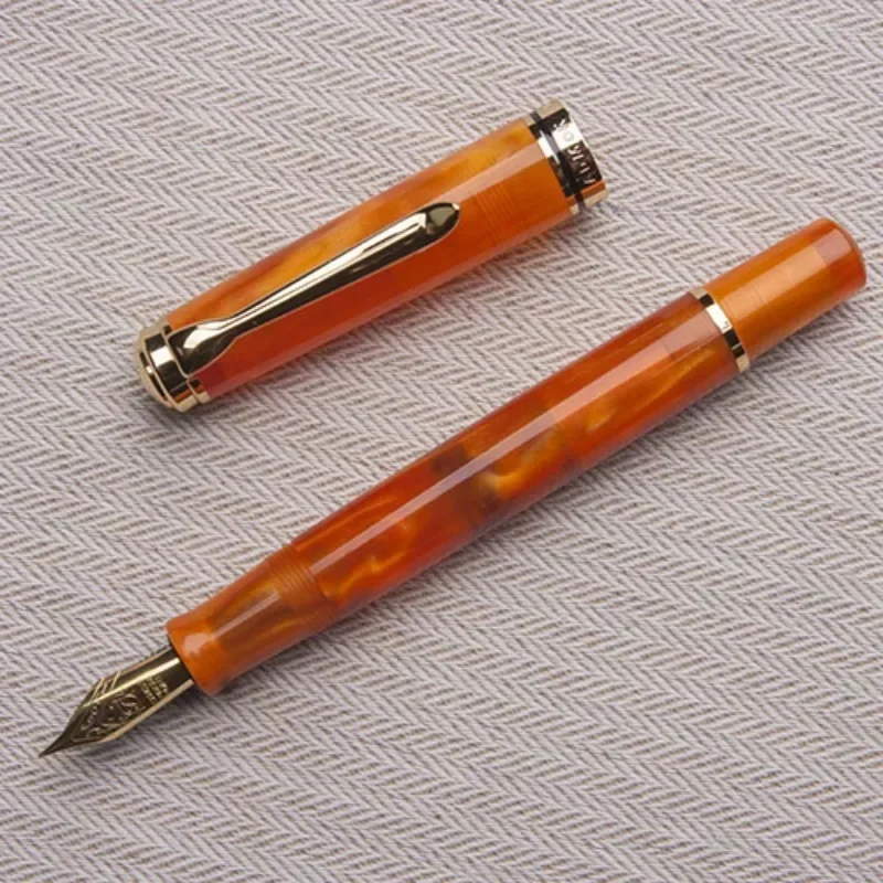 PK KAIGELU 316، Admok M800 مكبس هيكل نحاسي أقلام حبر ممتصة للحبر Bock Schmidt Tip F M لأقلام الأعمال والسفر