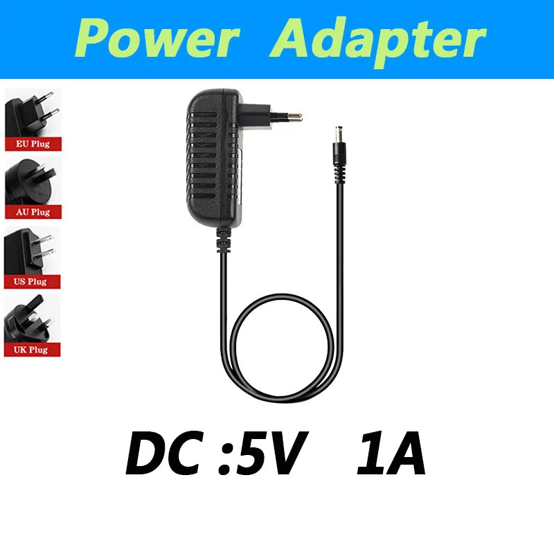 

LAIMAIECO 5V 1A Power Adapter 5V 1000MA Power Adapter DC 5.5*2.1mm Power Cord Eu Plug Us Plug