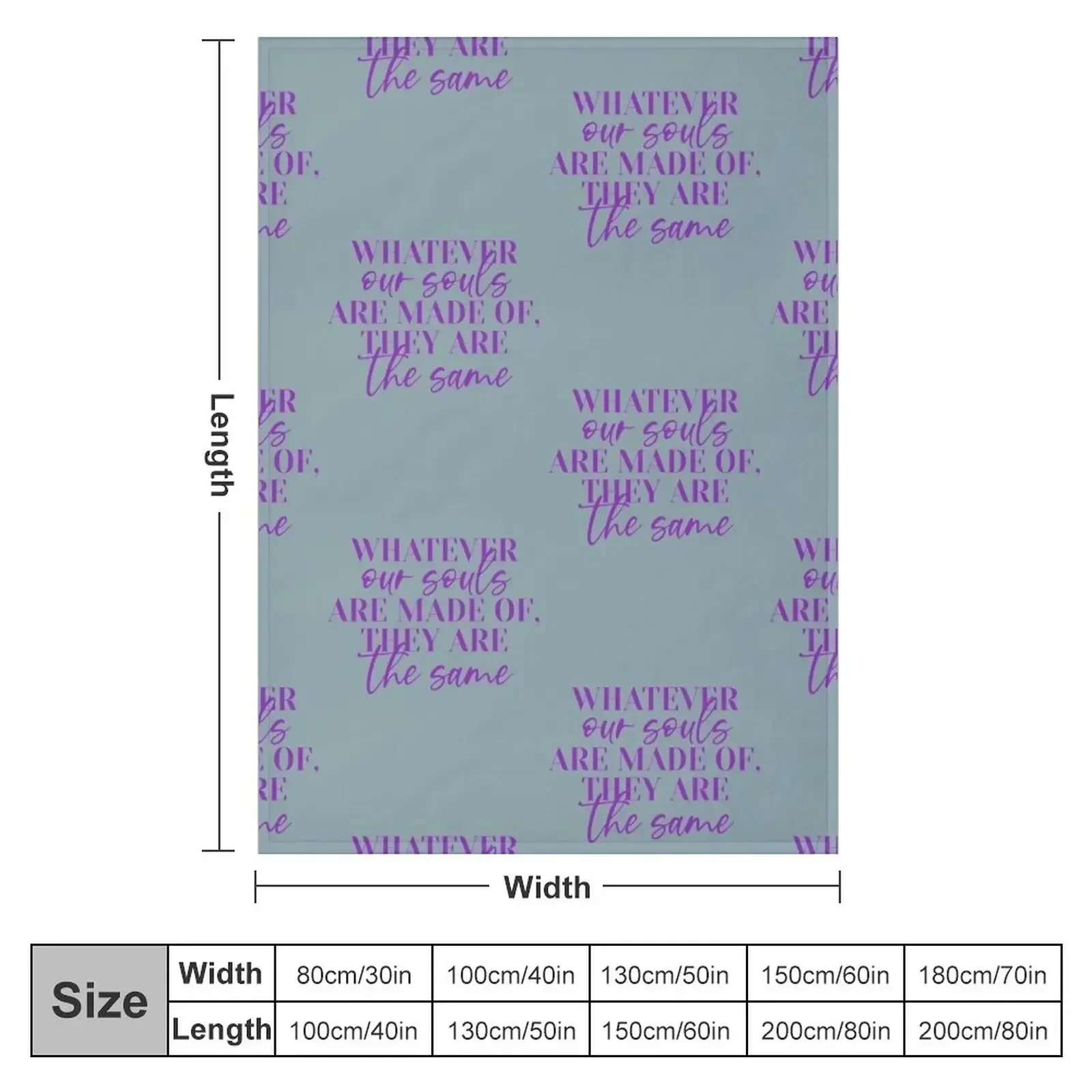 Whatever Our Souls Are Made OfThey are The Same Throw Blanket valentine gift ideas sofa bed Warm Quilt Softest Blankets