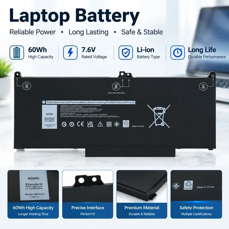 [NEW] MXV9V Laptop Battery For 5VC2M 05VC2M 829MX 0829MX