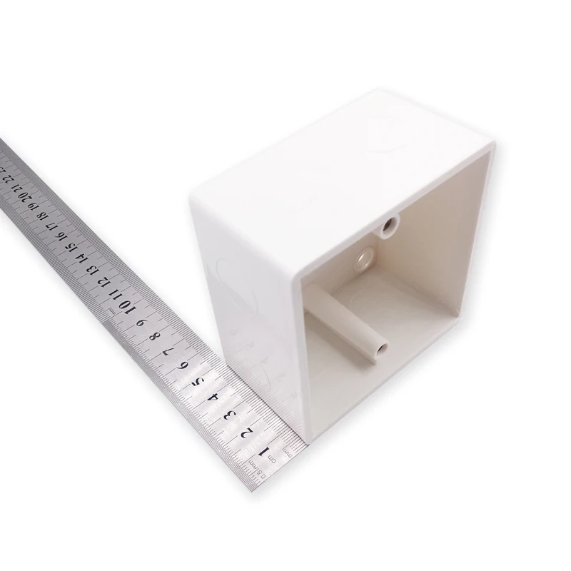 Scatola di giunzione per montaggio a parete per montaggio esterno di alta qualità 86*86*48mm ispessita per interruttori e prese a parete tipo 86