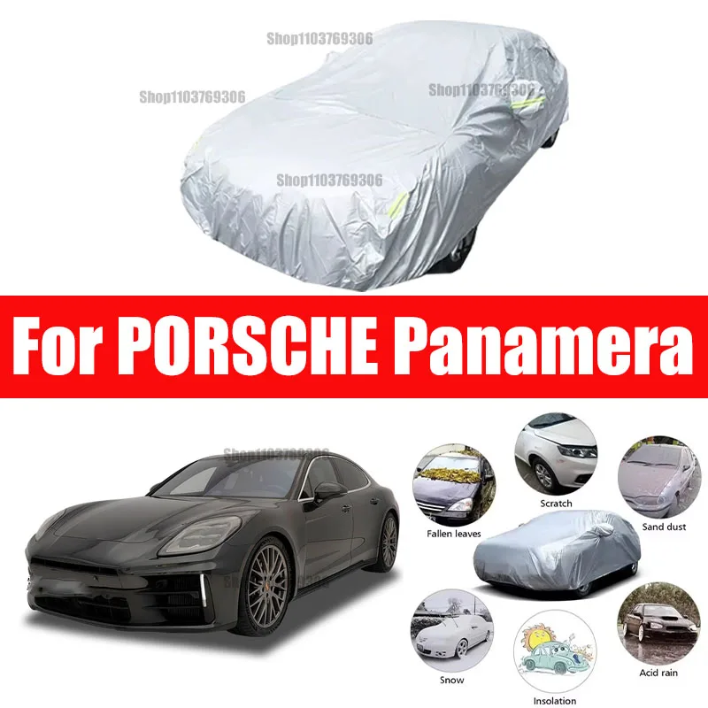 

For PORSCHE Panamera Outdoor Protection Full Car Covers Snow Cover Sunshade Waterproof Dustproof Exterior Car accessories