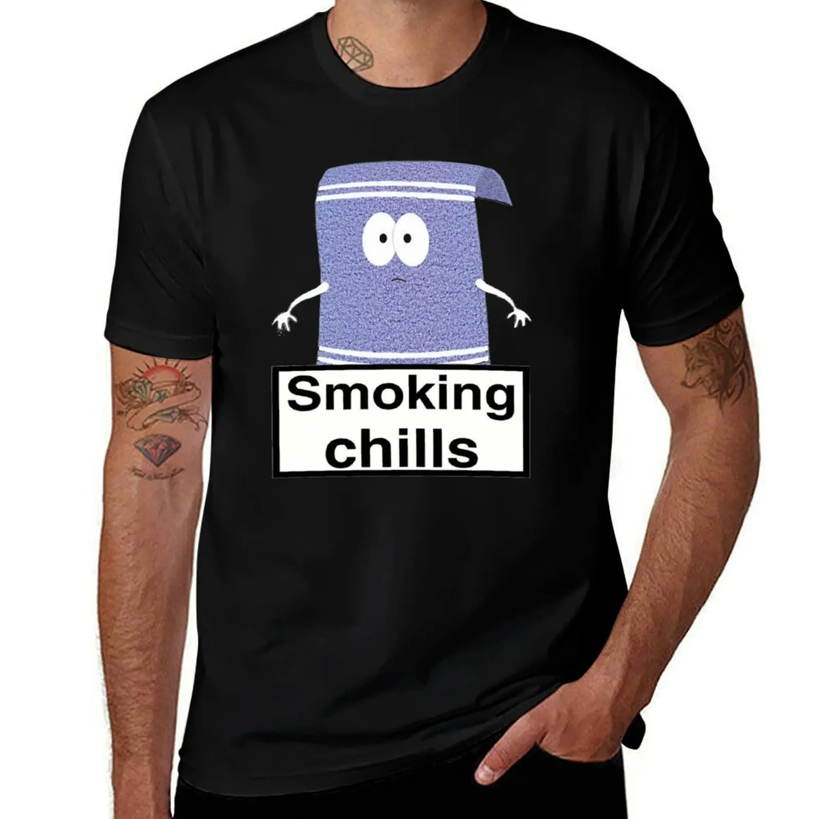 Towelie South Park Smoking Chills T-Shirt Plus Size Short Sleeve T-Shirt