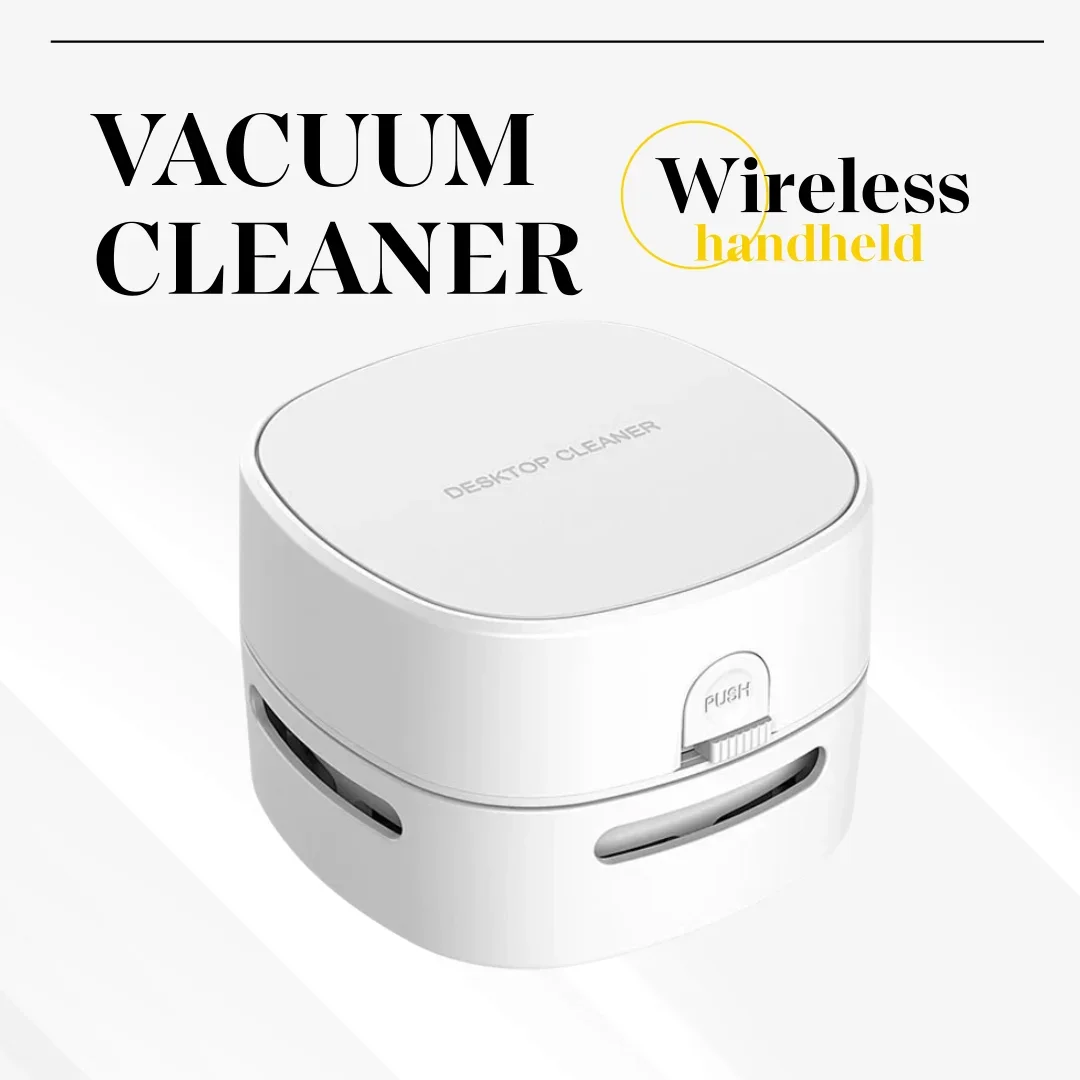 Wireless Handheld Vacuum Cleaner Mini Desktop Vacuum Cleaner Home Portable Cleaning Tools USB Charging School Office Keyboard