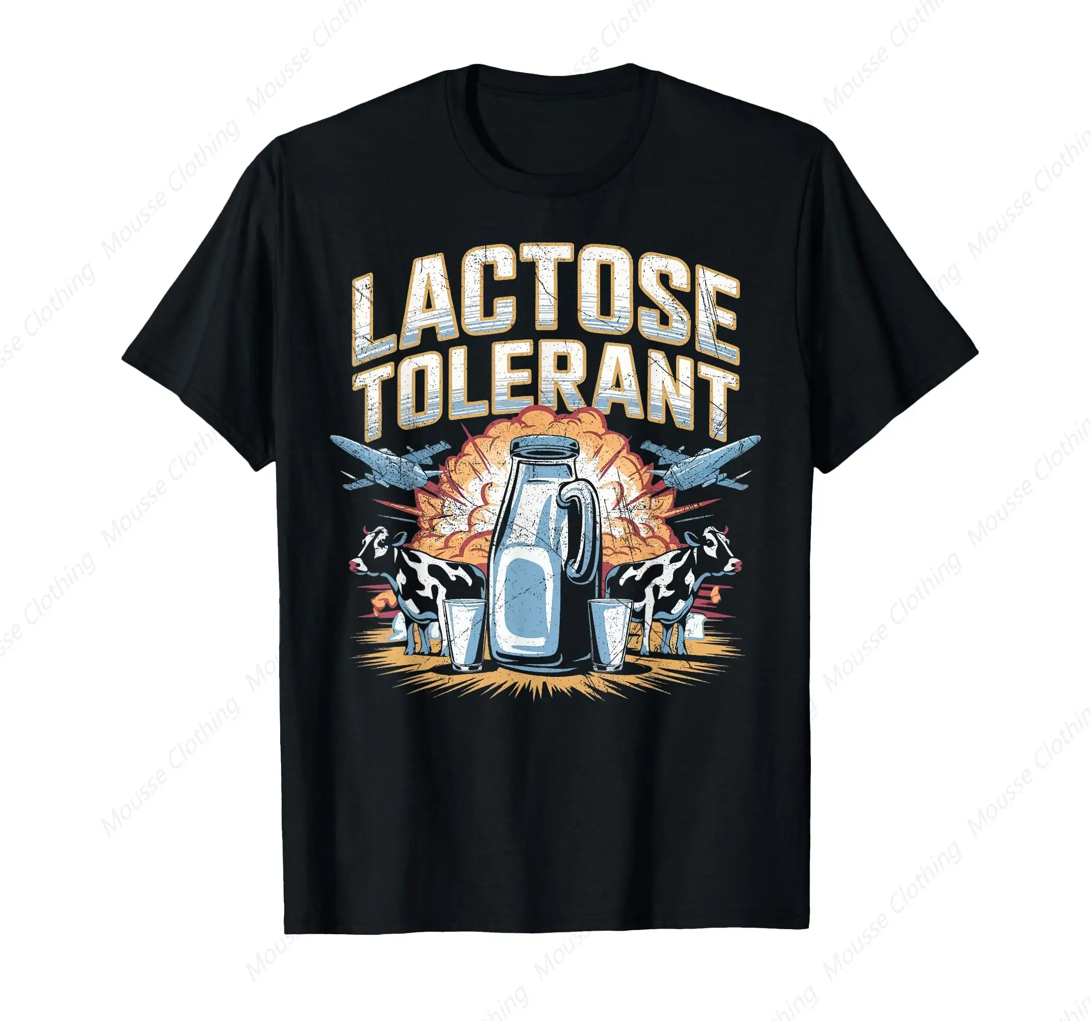 Lactose Tolerant | Funny Sarcasm Meme Retro Lactose Tolerant T-Shirt