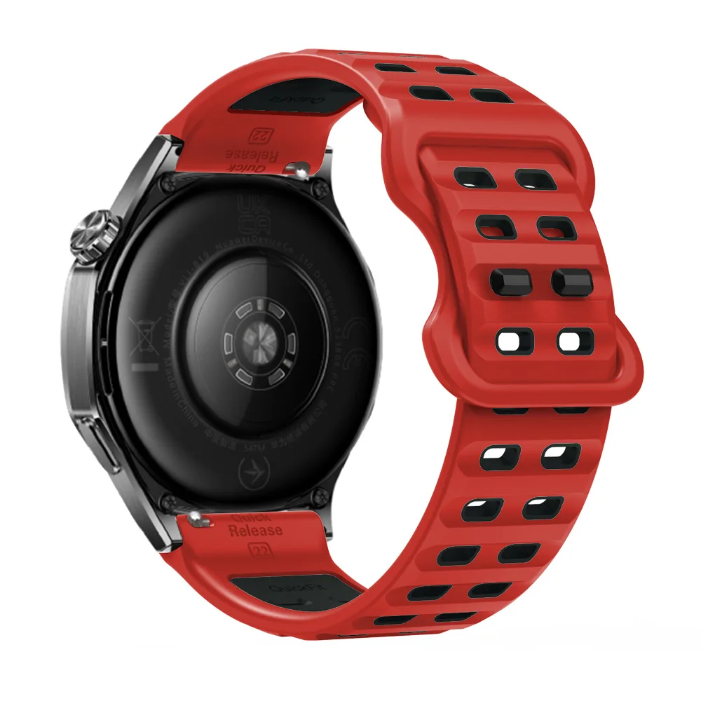 Pulseira de silicone para huawei gt6 pro gt6 gt5 gt4 gt3 gt2 46mm pulseira esportiva masculina para huawei relógio 5/4/3 pro 22mm pulseira