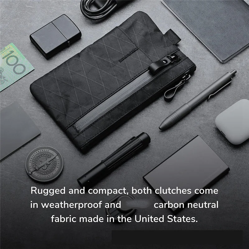 FX-방수 남성용 클러치 백 대용량 손목 휴대용 다기능 도구 보관 가방