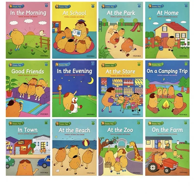 oxford potato pals livro imagem criancas pequenas ingles early learning reading 12 pcs 01