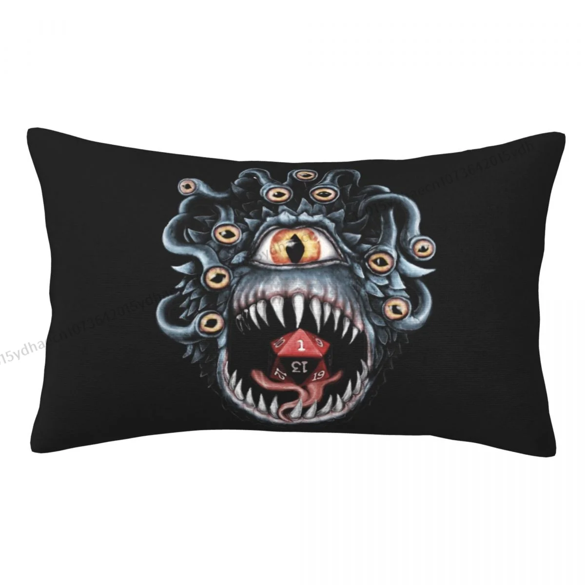 In The Beholder D20 Active Polyester Pillowcase DND Game Livingroom Decorative Kawaii Pillow Cover Pillowcase