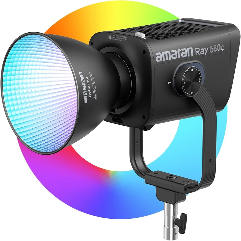 Amaran Ray 660c 660W Full-color Bowens Mount COB Light Powered by OmniColor Video Recording Light by Aputure