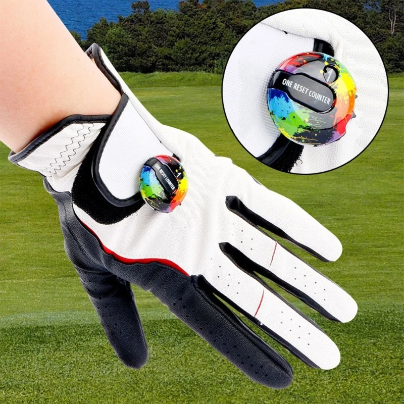 Colorful Golf Score Counter Clickers Golf Strokes Counter Scoring Keeper Golf Attachment Accessories for Women and Men