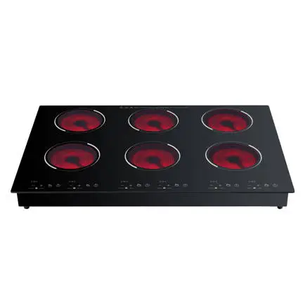 

6 Burners Induction Cooktop Built in Cooker Commercial Electric Ceramic Stove