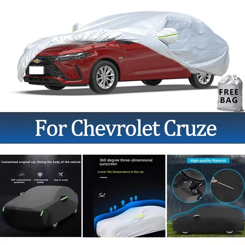 

For Chevrolet Cruze Car Cover Outdoor Protection Covers Snow Sunshade Waterproof Dustproof Exterior UV Car Accessories