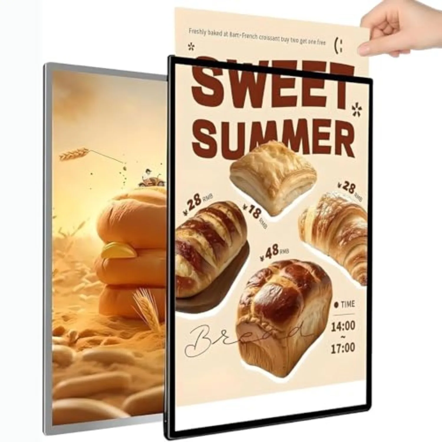 LED Advertising Light Box,Ultra Slim Frame Poster Display,Wall-Mounted Advertising Display Frame,Illuminated Backlit