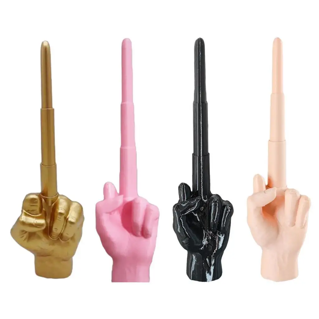 Middle Finger Novelty Toys Decoration Telescopic for Birthday Funny Gifts