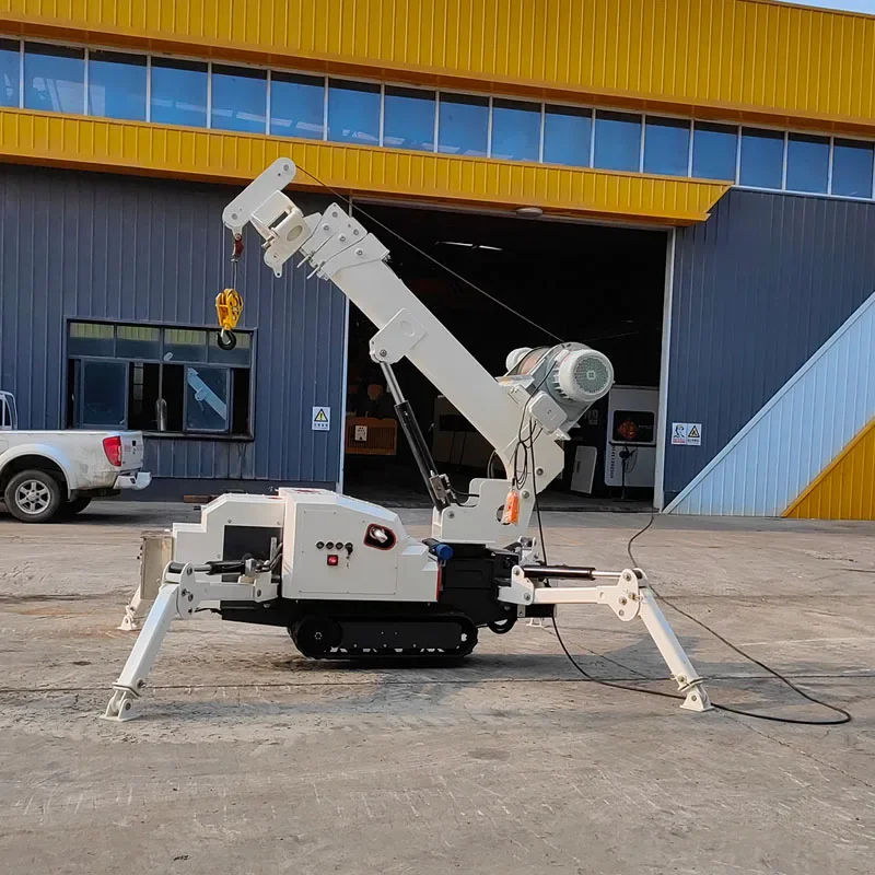 3-ton High-performance Crawler Spider Crane with Engine 10.5M Span Remote Control Option Customizable