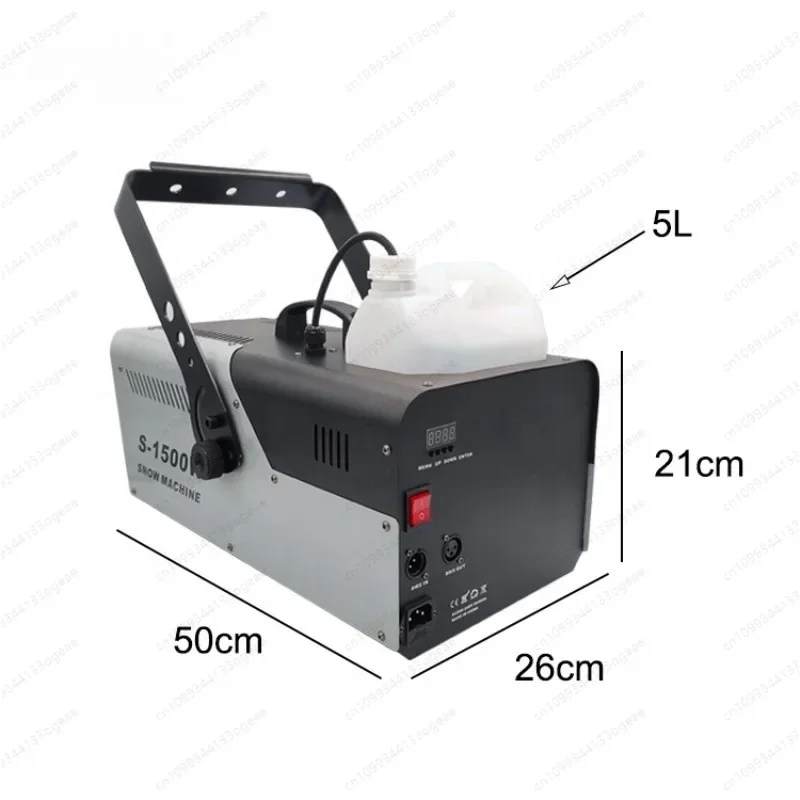 Energy Saving Remote Control Snowflake Machine Smooth and Even Output DMX Artificial Snow Making Machine 1500W Wedding