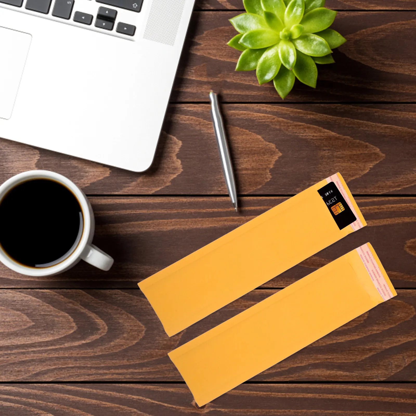 

25Pcs Bright Yellow Craft Paper Bubble Mailers Self Seal Padded Envelopes for Shipping Mailing Photos Jewelry Passports Usbs