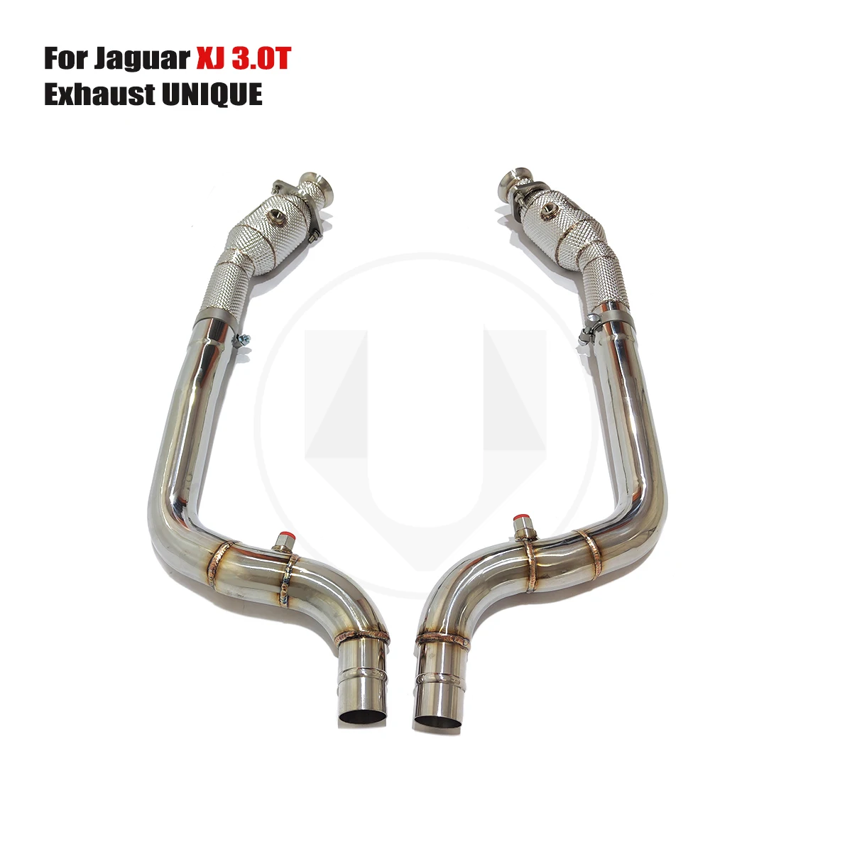 

UNIQUE Designs Jaguar XJ 3.0T SS304 sports with heat shield metal catalytic exhaust downpipe