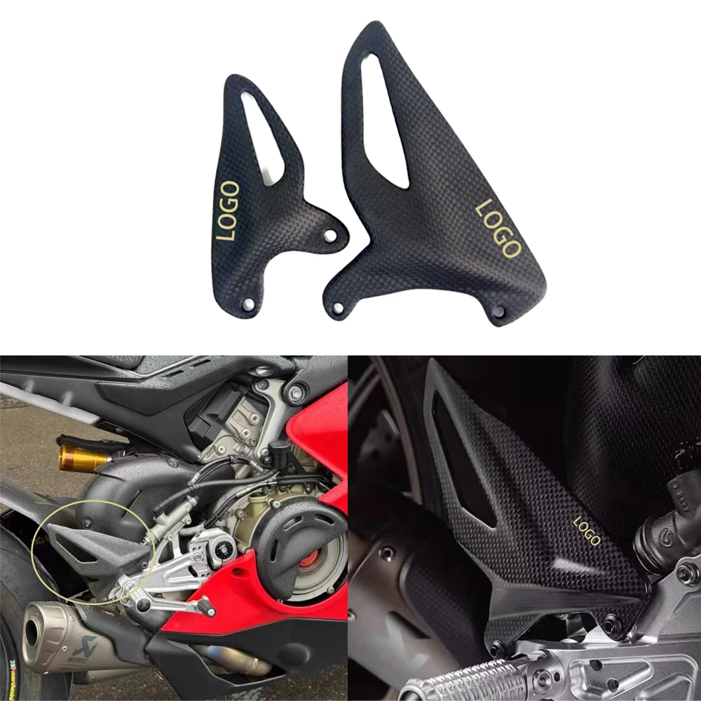 

Heel Guard Protector Carbon Fiber For DUCATI Panigale V4/S/R Streetfighter V2 V4/S 2018-2024 Foot Wing Rearset moto Accessories