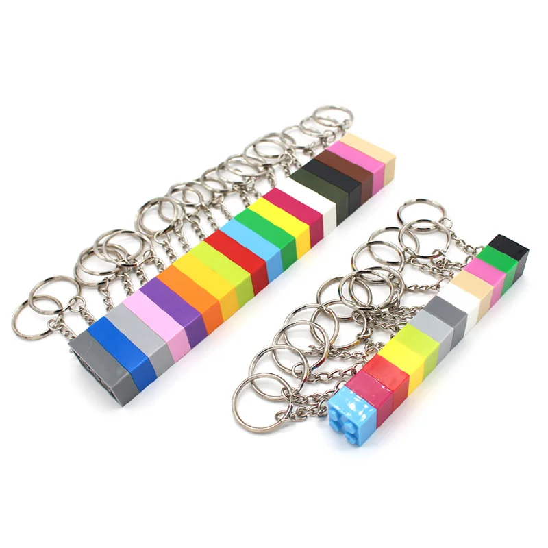 

DIY Building Blocks Key Chain Hanging Ring Bricks Accessories Keychain Creative Brick Kits Compatible All Brands Toys 3917 3003