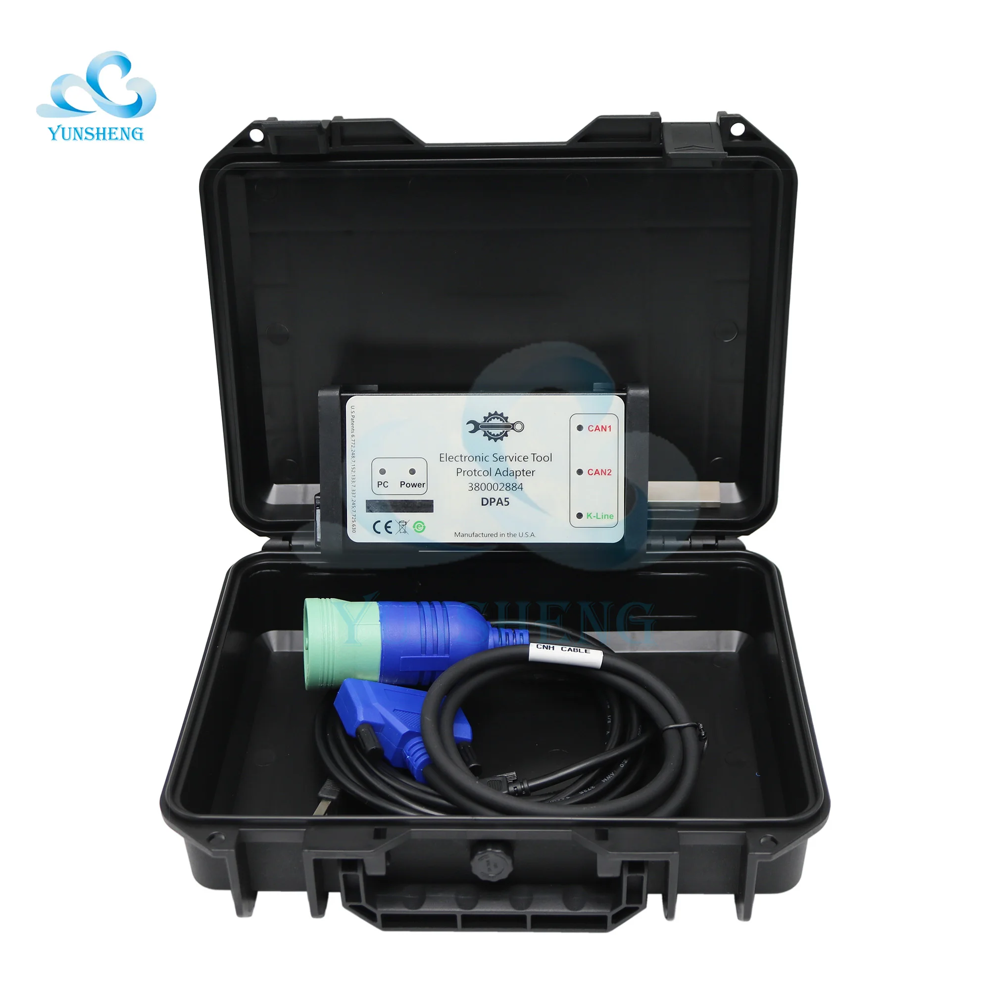 Диагностический инструмент для грузовиков DPA5 USB Bluetooth DPA 5 Dearborn V8.6 V9.8 для New Holland Support J2534 Truck K-LINE Кабель EST Engineer