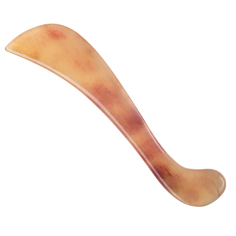 1 قطعة تجميل الوجه غوا شا مجلس القرن المواد السلس حافة لتخفيف الآلام أداة تدليك للعناية بالبشرة العضلات الاسترخاء كشط #5