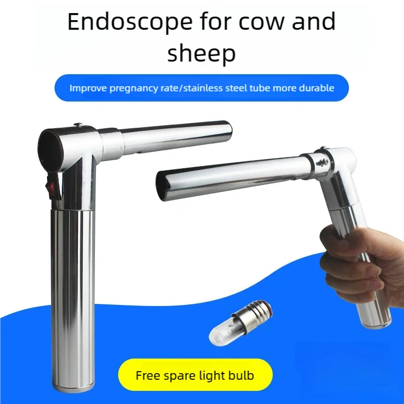 

Cattle & Sheep Endoscope – Veterinary LED Laparoscope, Stainless Steel, Sterilizable for AI/Animal Breeding
