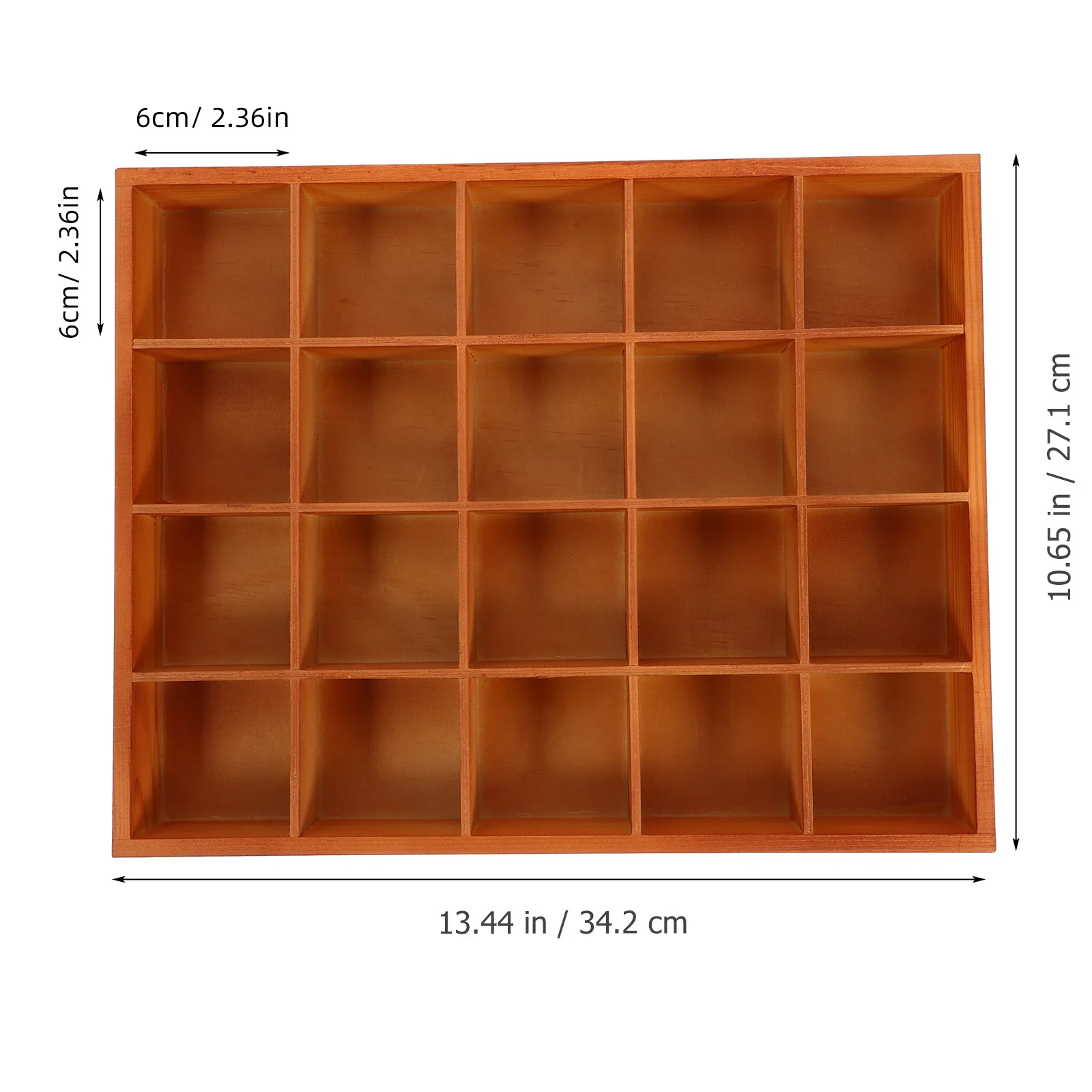 

1pc Multi-Compartment Wooden Drawer Organizer Box For Jewelry Cosmetics Storage Perfume Organizer Vanity Desktop Organizing Tray