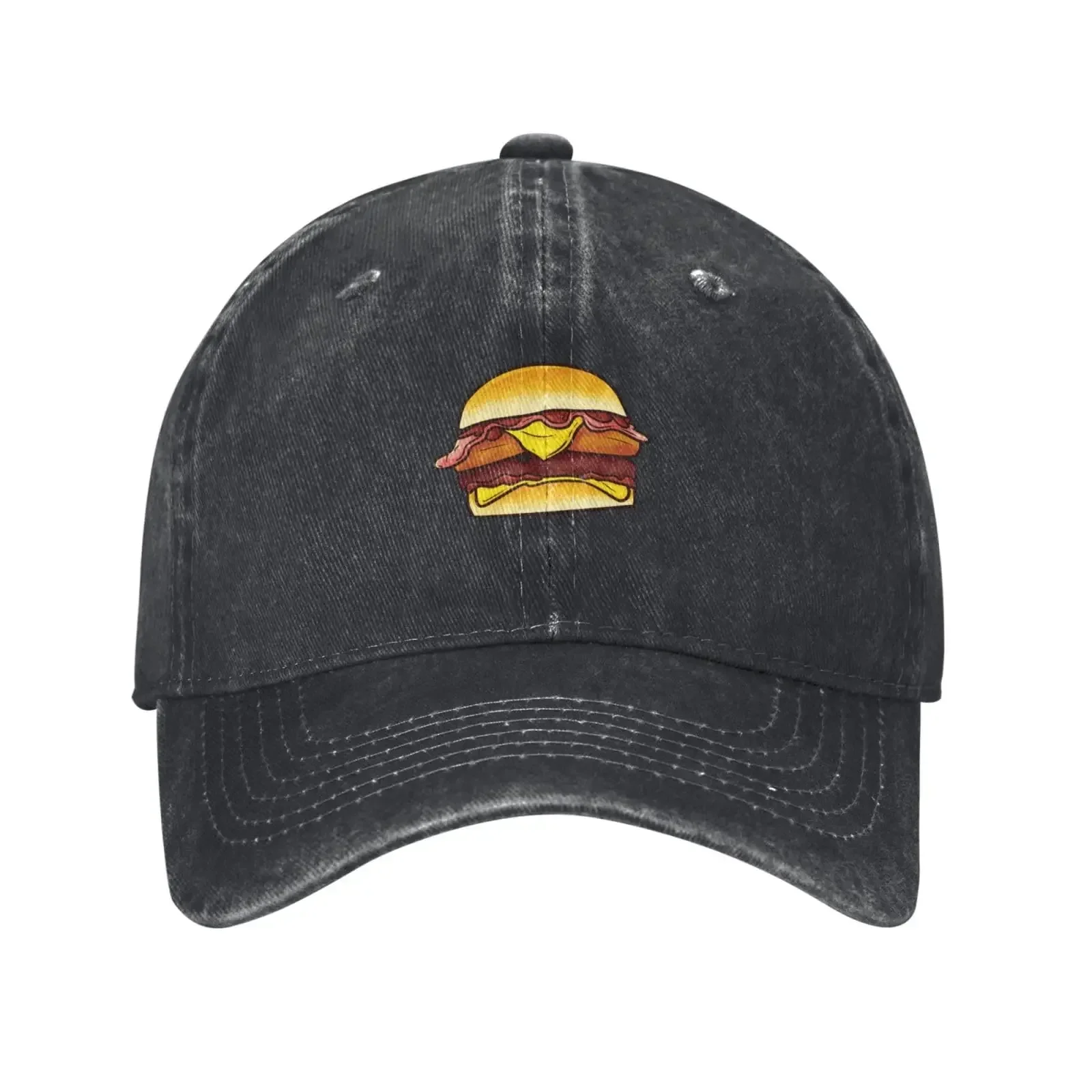 Delicious Hamburgers with Thick Meat Baseball Cap for Men Women Vintage Trucker Hat Golf Hats Dad Caps