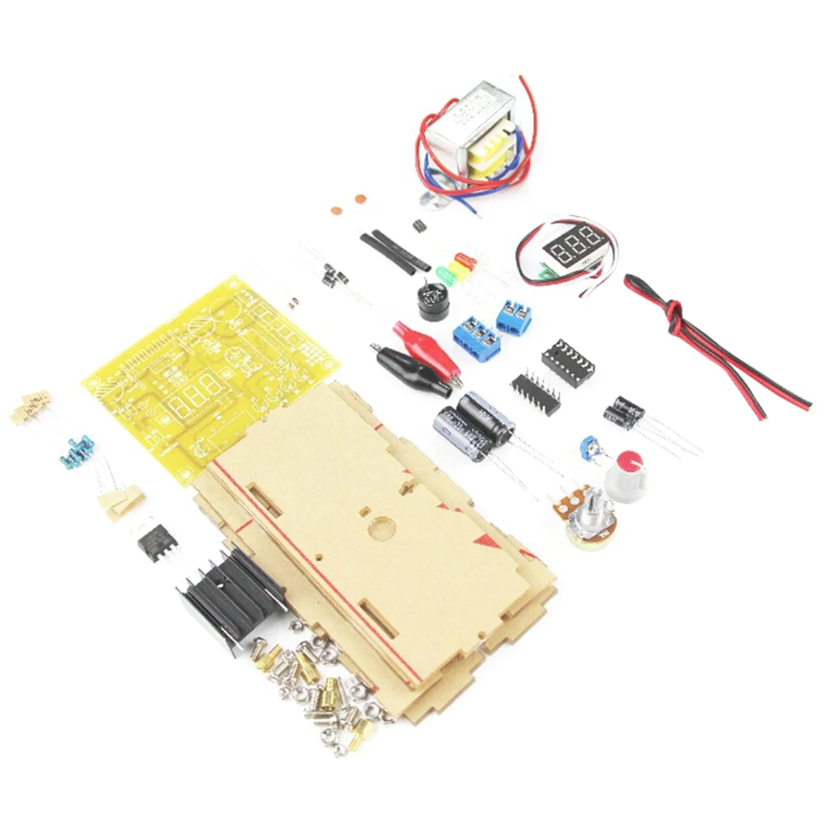 

AB53 LM317 Регулируемый источник питания с регулируемым напряжением DIY Kit AC 220 В Стабилизированный источник питания Лабораторная вилка европейского стандарта